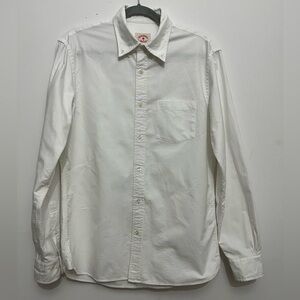 Brooks Brothers Red Fleece White Cotton Button-Down Shirt M